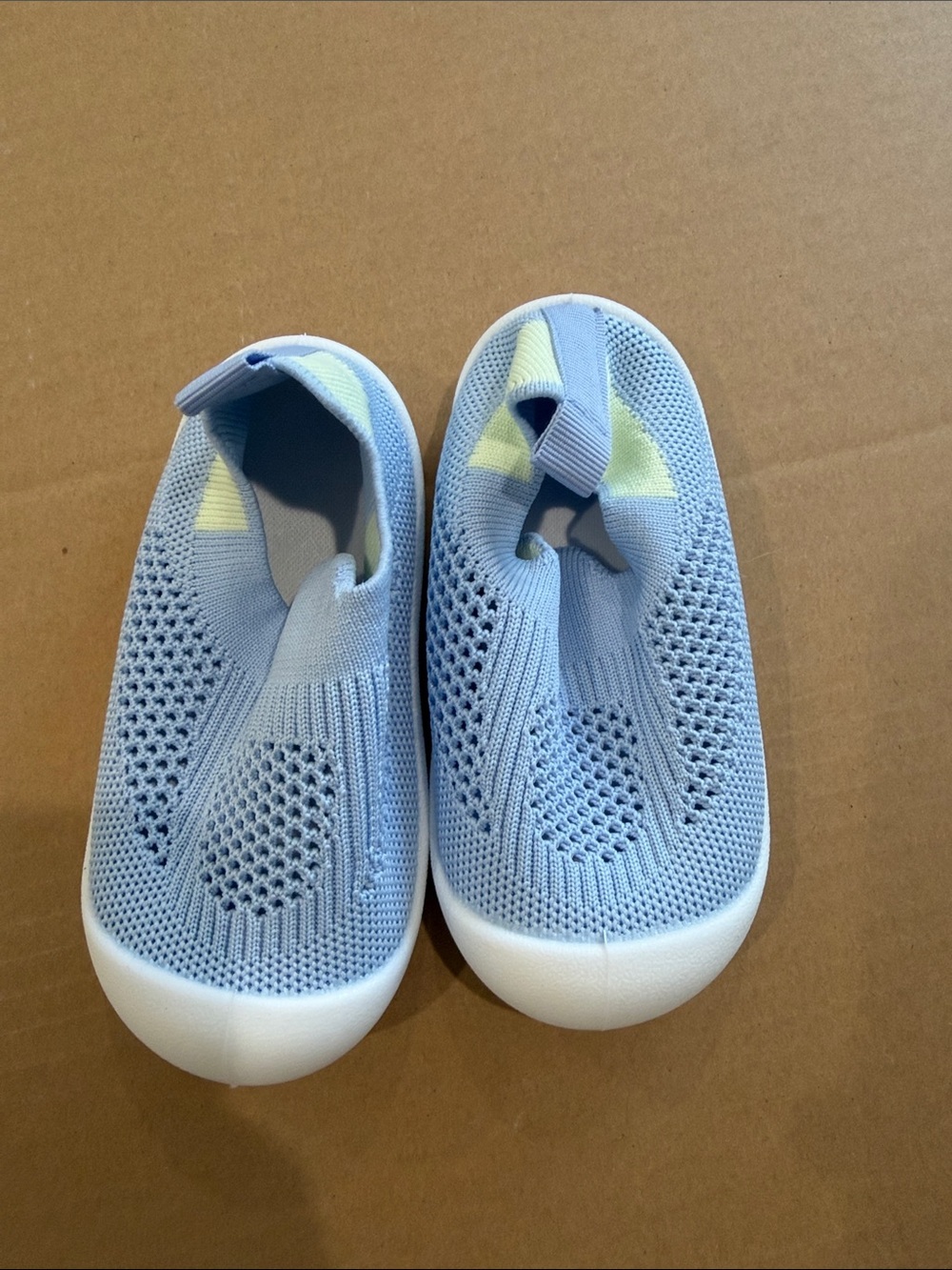 Kiddie kicks Kids Lightweight Knit Slip-On Shoes in Light Blue